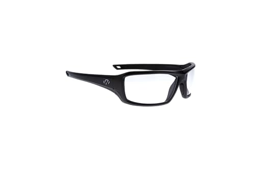 Walker's IKON Forge Full Frame Shooting Glasses | Impact-Resistant Non-Slip Frame Hunting Shooting Eyesight Protection Glasses, Microfiber Lens Cloth & Carry Case Included, Clear