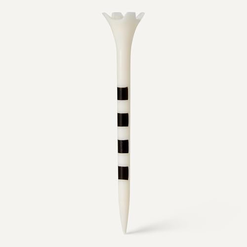 3 1/4-Inch Recycled Plastic Golf Tees with Height Marker System - 100 Pack