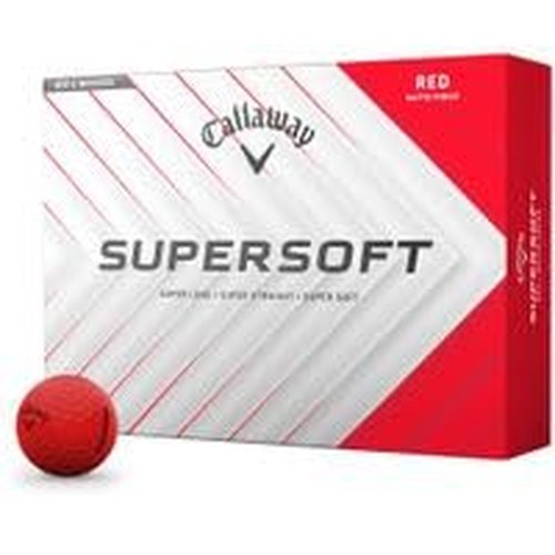 Callaway Golf Supersoft Matte Red AlignXL Golf Balls - 2025 Model
