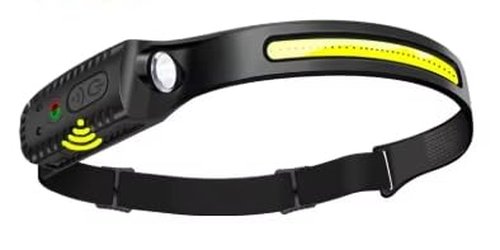 COB Wide-Beam LED Headlamp ??Ultra-Bright, Rechargeable, Lightweight & Waterproof for Work, Camping, and Running
