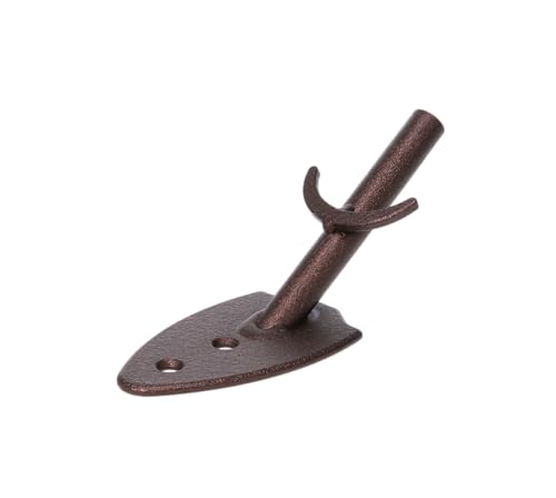 Skull Hooker Powder-Coated Steel Big Game Hook Flush Display Wall Mount, Mounts Bear, Deer & Antelope Specie Skulls, Brown