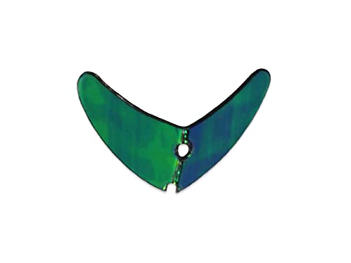 Fishing Lure Smile Blade Assorted 5-Pack - Purple Mirror 1.5 Inch