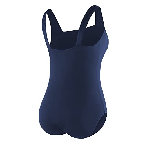 Speedo Women's Swimsuit One Piece Endurance+ Shirred Tank Moderate Cut