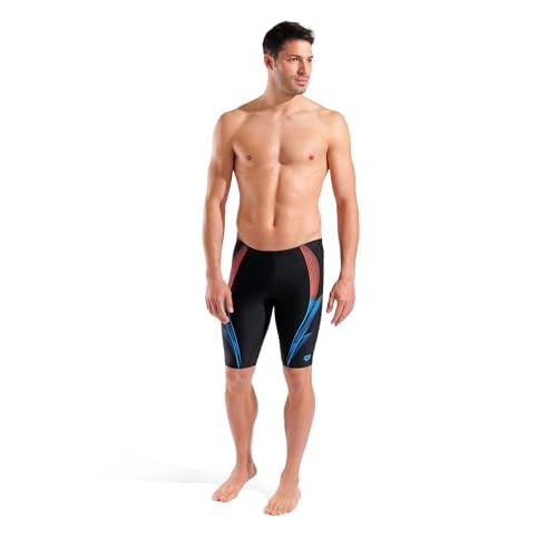 Arena Men's Feel Blast Swim Jammer Knee-Length Swimsuit Sports Pool Bathing Suit