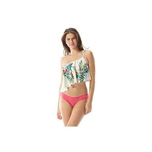Vince Camuto Pacific Grove One Shoulder Asymmetrical Tankini Top