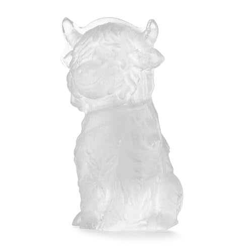 Highland Cow Ice Cube Tray - Large Silicone Mold for Whiskey & Cocktails - Fun Cow Shaped Ice Cubes - Holiday Gift Idea