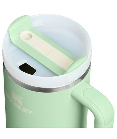 Stanley Quencher H2.0 Tumbler with Handle and Straw 40 oz | Flowstate 3-Position Lid | Cup Holder Compatible for Travel | Insulated Stainless Steel Cup | BPA-Free | Pistachio