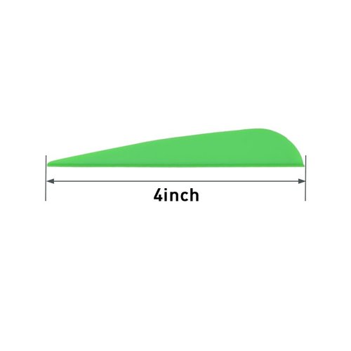 4 Inch Archery Fletches Plastic TPU Fletching Vanes Feathers Vane DIY for Archery Arrows Carbon Arrow Hunting Target Shooting - Pack of 50