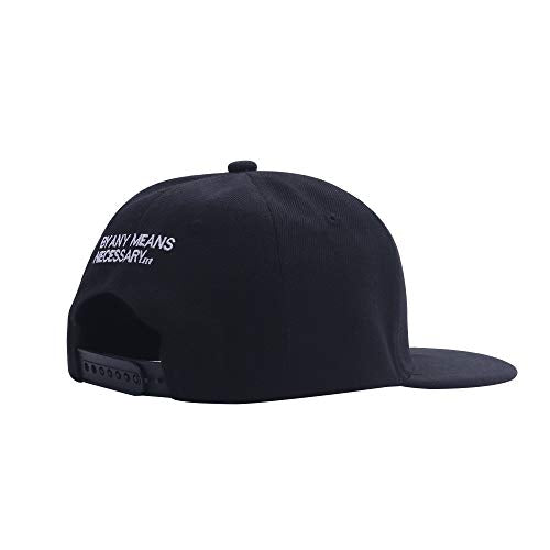 Black 3D Embroidered Logo Snapback Hat - Unisex Baseball Cap
