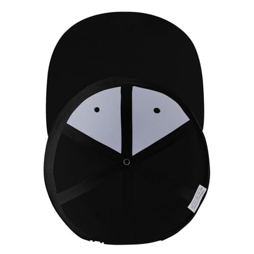 Skeleton Hand Snapback Hat for Men Women, Embroidered Adjustable Cotton Skull Finger Flat Bill Baseball Cap
