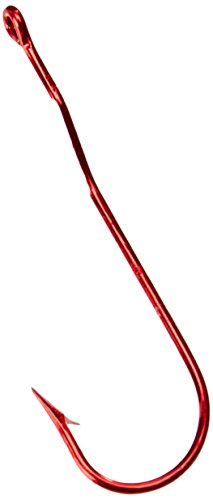 Size 2 Aberdeen Fishing Hooks - Pack of 7 Red Treble Hooks
