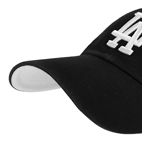 47 Los Angeles Dodgers Ballpark Clean Up Dad Hat Baseball Cap (Black/White/Pink)