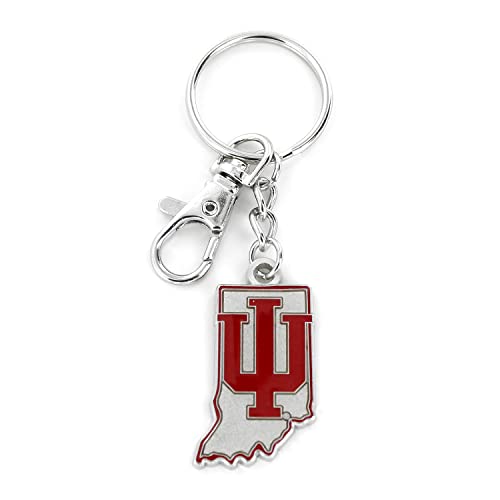 NCAA Indiana Hoosiers State Design Heavyweight Keychain - Unisex Fan Accessory