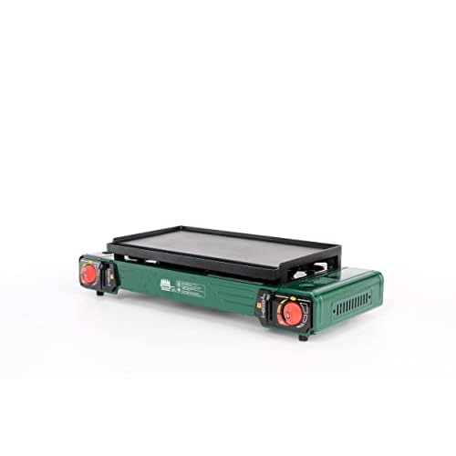 King Kooker Mr. Outdoors Cookout Model # MOC24S Double Butane Stove with Carry Bag, Green, Xlarge