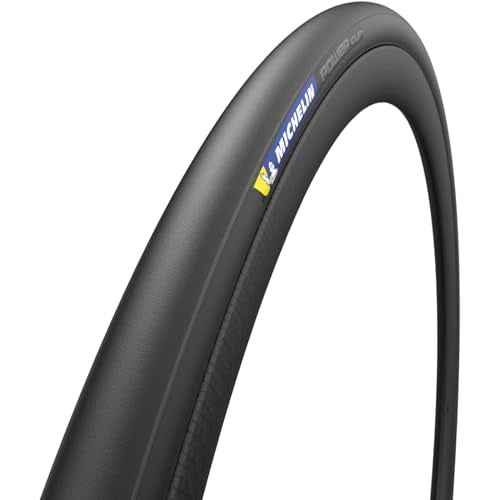 Michelin Power Cup TLR Road Tire 700x28C Folding Tubeless Ready with X-Race Compound, Tubeless Shield Technology, 4x120 TPI, High-Performance Cycling Tire for Fast, Reliable Road Riding