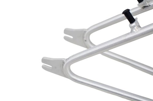 R4 Retro 6061 Aluminum 29" Pro BMX Frame & Chrome Fork Raw with Clear Coat looptail Design