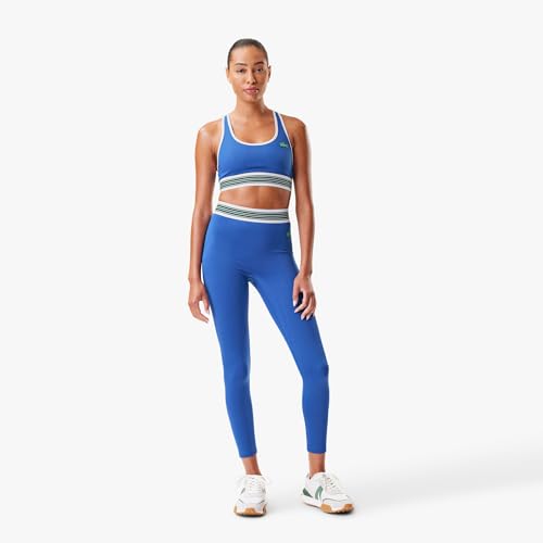 Lacoste x Bandier Women's All Motion Striped Sports Bra