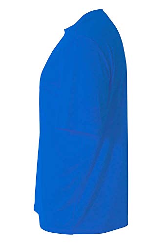 A4 Youth Cooling Performance Crew Short Sleeve T-Shirt Small Royal