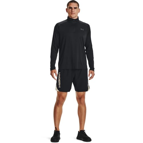 Under Armour Men's Velocity 2.0 1/4 Zip Athletic Top - Large Black Gray