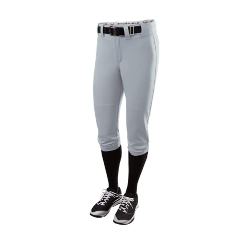 EvoShield Women's Fastpitch Softball Pants - Medium Grey High Rise