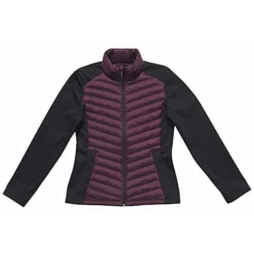 32 Degrees Womens Mixed Media Jacket (Potent Purple, Large)