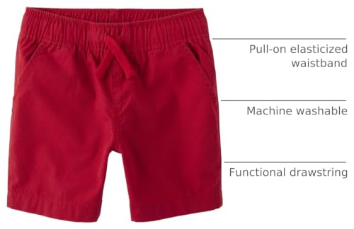 Children's Place Boys' Pull-On Jogger Shorts - 16 Red