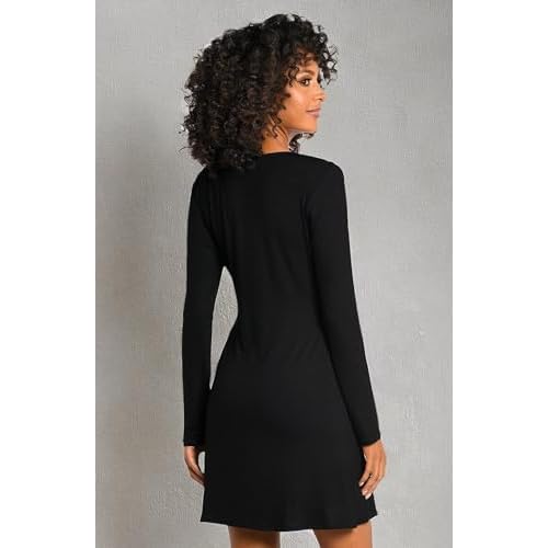 La Blanca womens Long Sleeve Mini Dress Swimsuit Cover Up
