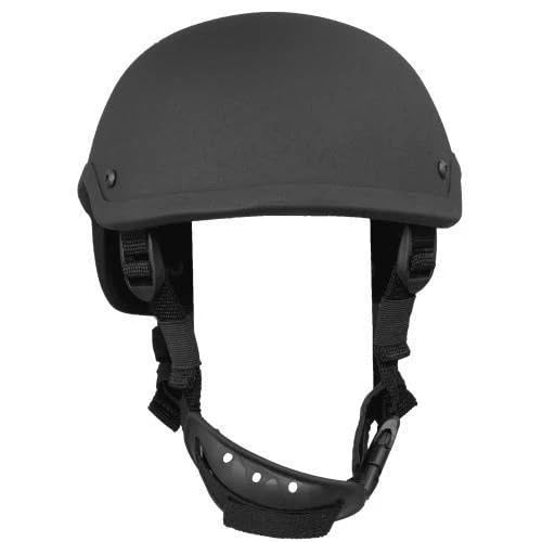 NIJ Level IIIA Tactical Helmet (Black, Medium)