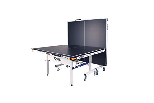 JOOLA Rally TL Professional MDF Indoor Ping Pong Table w/ Quick Clamp Table Tennis Net & Post Set - 10 Minute Easy Assembly - Corner Ball Holders - Tournament Quality - Includes Playback Mode