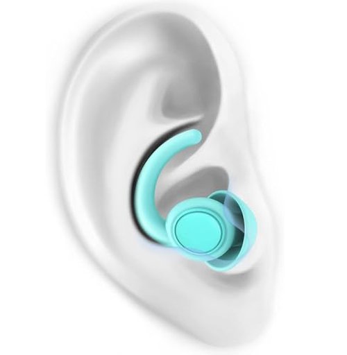 Ear Plugs for Sleeping, Noise Cancelling Ear Plugs for Sleeping, Noise Reduction Reusable Silicone Earplugs for Sleep, Focus, Travel, Concerts
