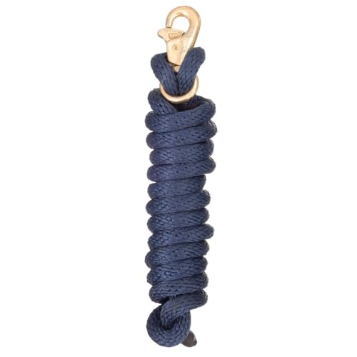 8 1/2' Navy Blue Poly Lead with Replaceable Trigger Bull Snap