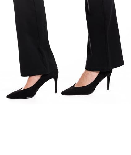 Yogipace Women's Bootcut Yoga Dress Pants - 33-Inch Inseam, Black, Medium