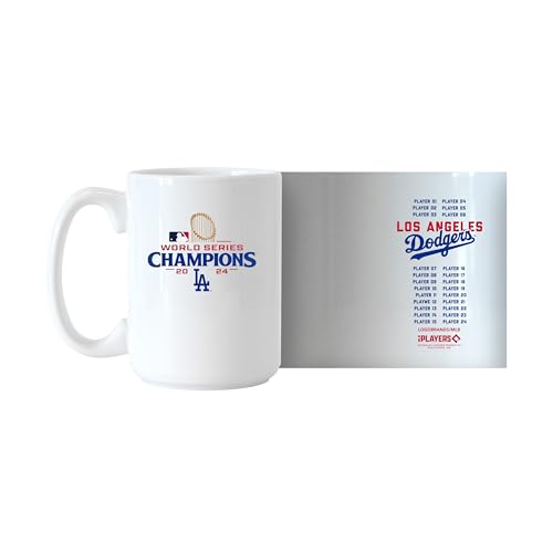Los Angeles Dodgers 2024 World Series Champions 15 Ounce Roster Coffee Mug