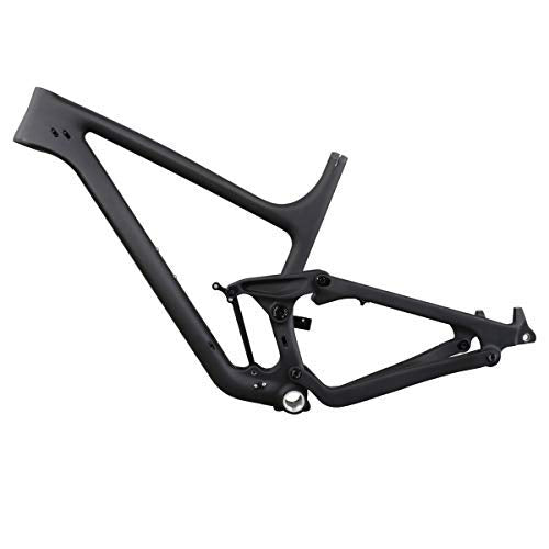 ICAN P1 27.5er 650B Plus Carbon Fiber Full Suspension Frame Boost Trail Mountain Bike Rear Spacing 12x148mm (M)