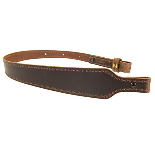 Vintage Brown Buffalo Leather Cobra Rifle Sling Handmade Amish Crafted