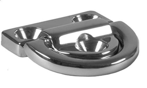 Marine Grade Stainless Steel Folding Pad Eye 1/4" - Heavy Duty Marine Hardware