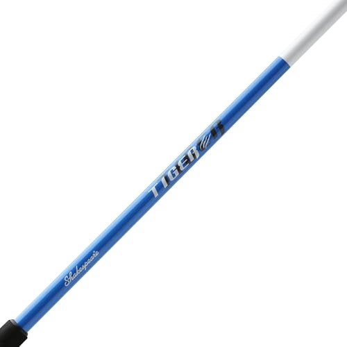Shakespeare Tiger Surf Spinning Reel and Fishing Rod Combo with Bottom Float Rig, 9' 2-Piece Fishing Rod, Tubular Fiberglass Rod Blank Construction, Comfortable and Durable EVA Handle