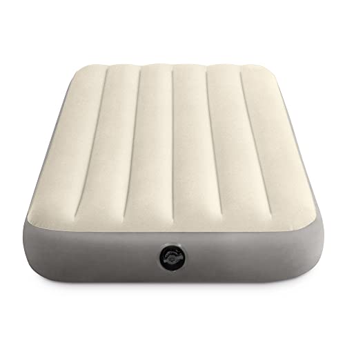 Intex 64101E Dura-Beam Standard Single-High Air Mattress: Fiber-Tech ? Twin Size ? 10in Bed Height ? 300lb Weight Capacity ? Pump Sold Separately