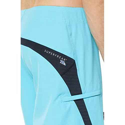 O'NEILL Men's 21 Inch S-Seam Boardshorts - Water Resistant Swim Trunks for Men with Quick Dry Stretch Fabric and Pockets,Aquarius 2,30