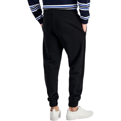 HUGO Mens Vertical Logo Cotton Sweatpants