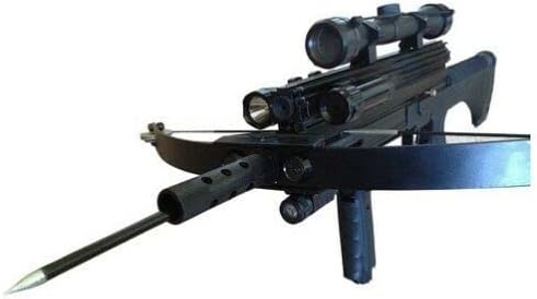 120lbs Steel Ball WT4 Repeating Crossbow with Tactical Package. Includes a Flashlight, Scope and red Beam Aimer.