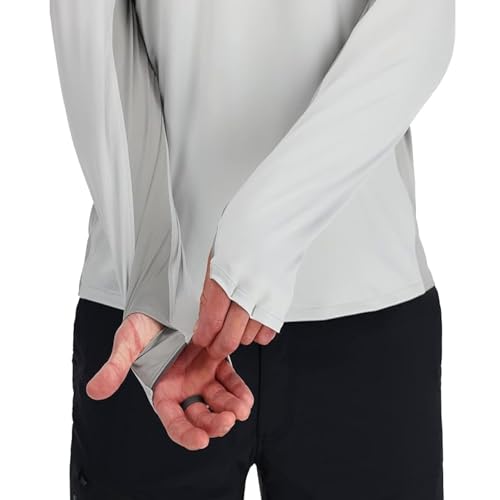 Simms SolarFlex Crewneck Long Sleeve Fishing Shirt for Men: UPF 50+ Sun Protection, Quick-Dry, Odor-Resistant (Sunrise/Sun Glow, X-Large)