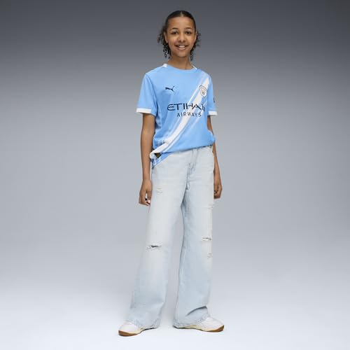 Manchester City FC Kids 2025/26 Home Soccer Jersey - Team Light Blue