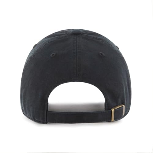 47 Brand Los Angeles LA Dodgers Clean Up Hat Cap Adjustable (All Black)
