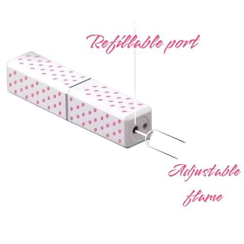 NIVEK Lipstick Lighter Kitty KT Cat Kawaii Kulomi Melody Bunny Rabbit Collectable (Pink Hearts)