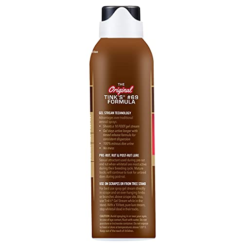 Tink's Doe-in-Rut Estrous Attractant Spray - 5 Fl Oz Bottle With 10 Foot Stream | Deer Scent Gel, Hunting Accessory With Secure Locking Cap