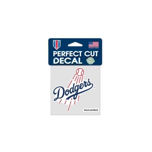 WinCraft Los Angeles Dodgers 4" x 4" Blue & Red Vinyl Unframed Wall Decal
