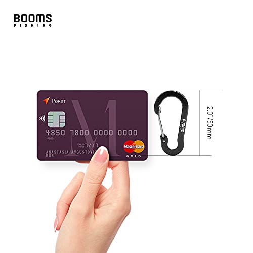 Black Booms Fishing CC1 Multi-Use Aluminum Carabiner Clip 12 Pack - 2 Inch Small Keychain Clips