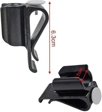 Jinshining 2 Pcs Black Golf Putter Clip,Convenient Putter Holder for Golf Bags Easy to Attach Putter Clamp Organizer Keep Your Putter Handy on The Course,Golf Club Bag Accessories