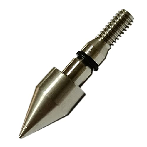 Yeseje100 Grain Archery Field Points Stainless Steel Arrow Bullt ponts with Arrow Pedesta for Target Practice (12 Pack) (5/16-100gr)